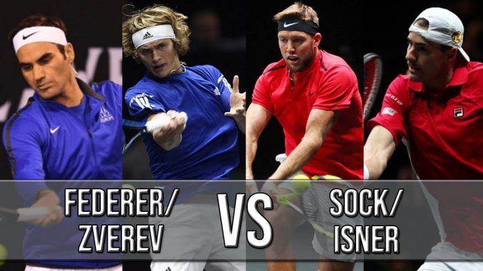 Federer/Zverev Vs Sock/Isner – Laver Cup 2018